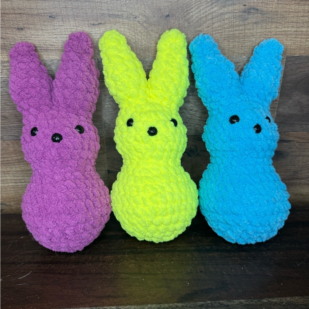 Handmade Crochet Bunny Peep Plush